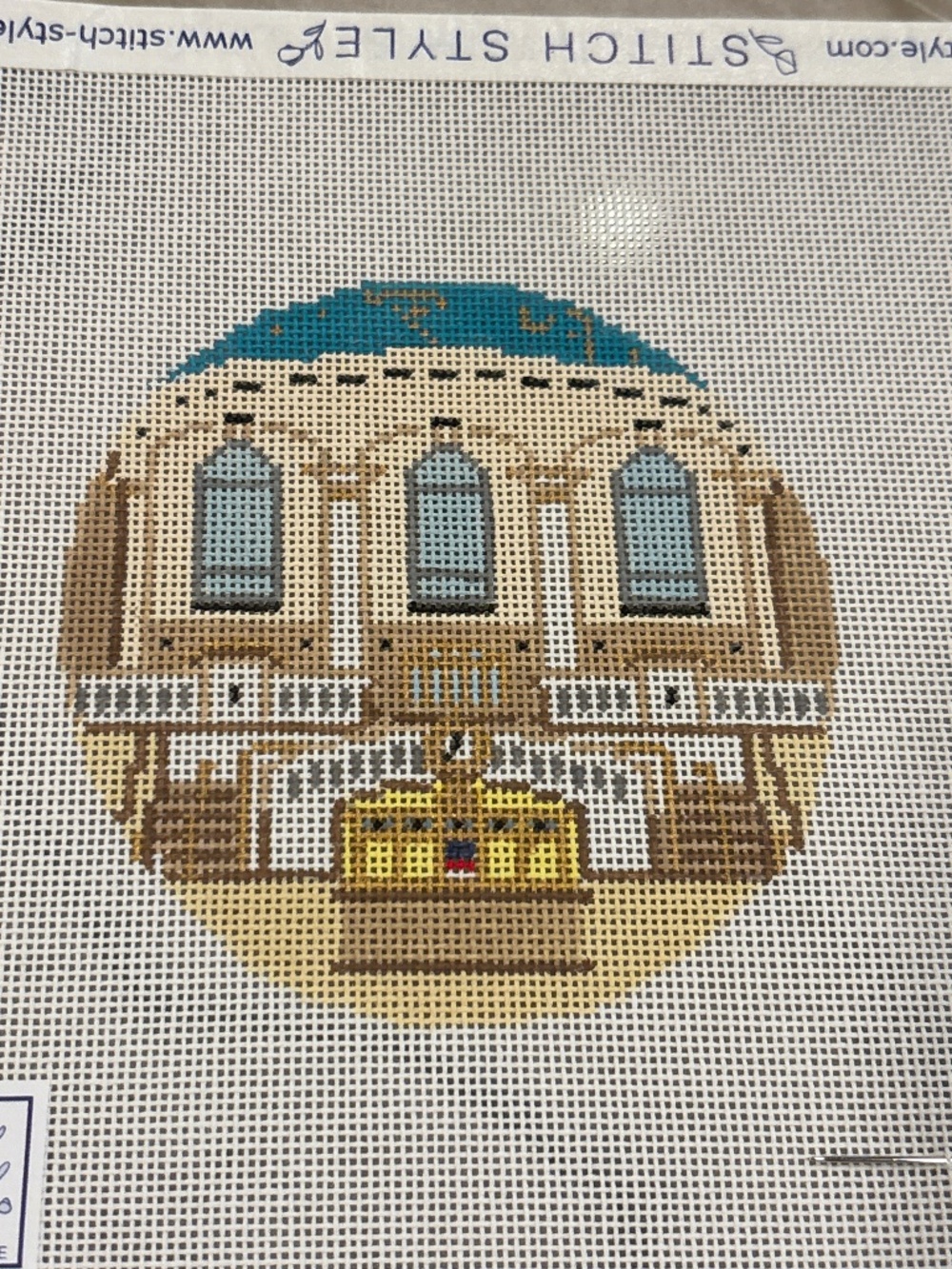 Stitch Style Needlepoint Grand Central Station